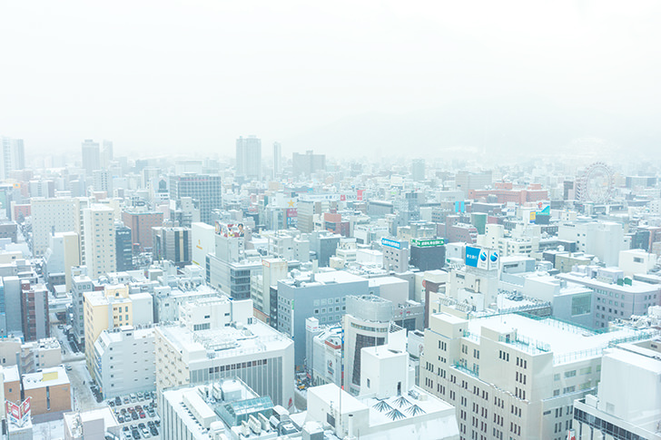 冬の札幌大通り近辺